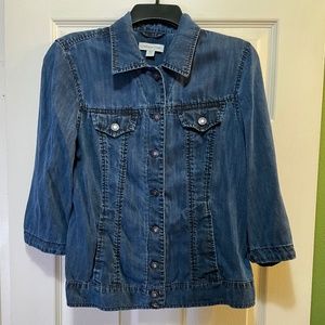 Coldwater Creek lightweight denim jacket